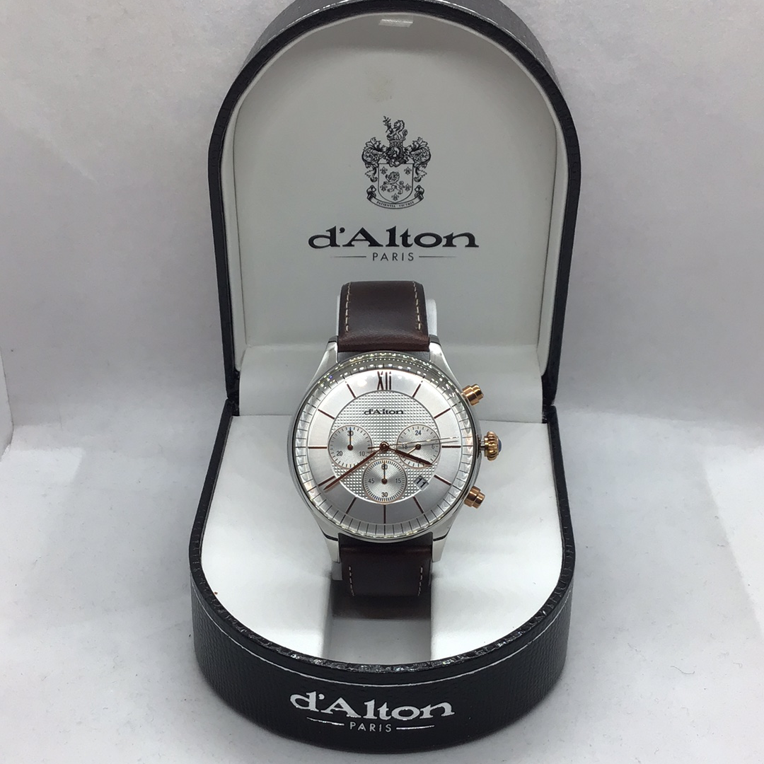 Gents Chronograph Strap Chrome d’Alton Watch