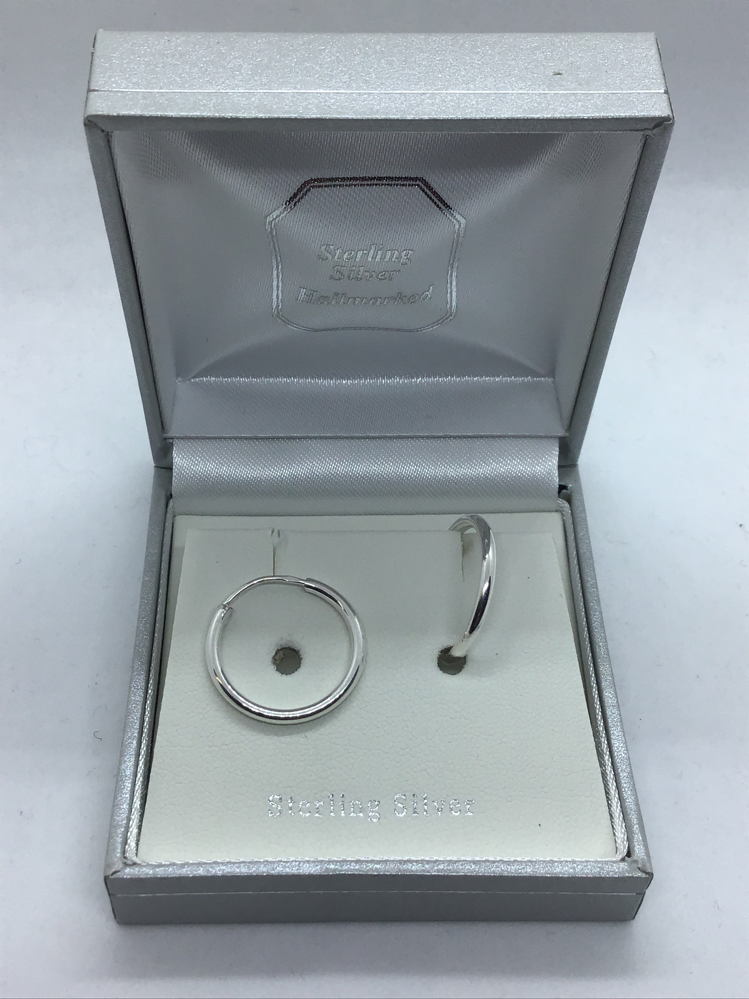 Medium Sterling Silver Hoops