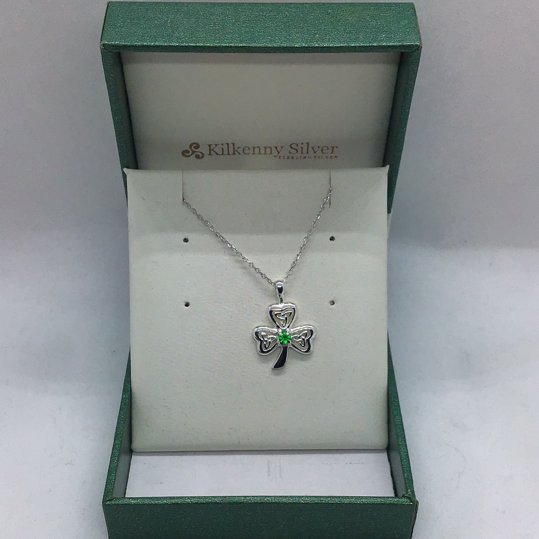 Kilkenny Silver Shamrock Pendant
