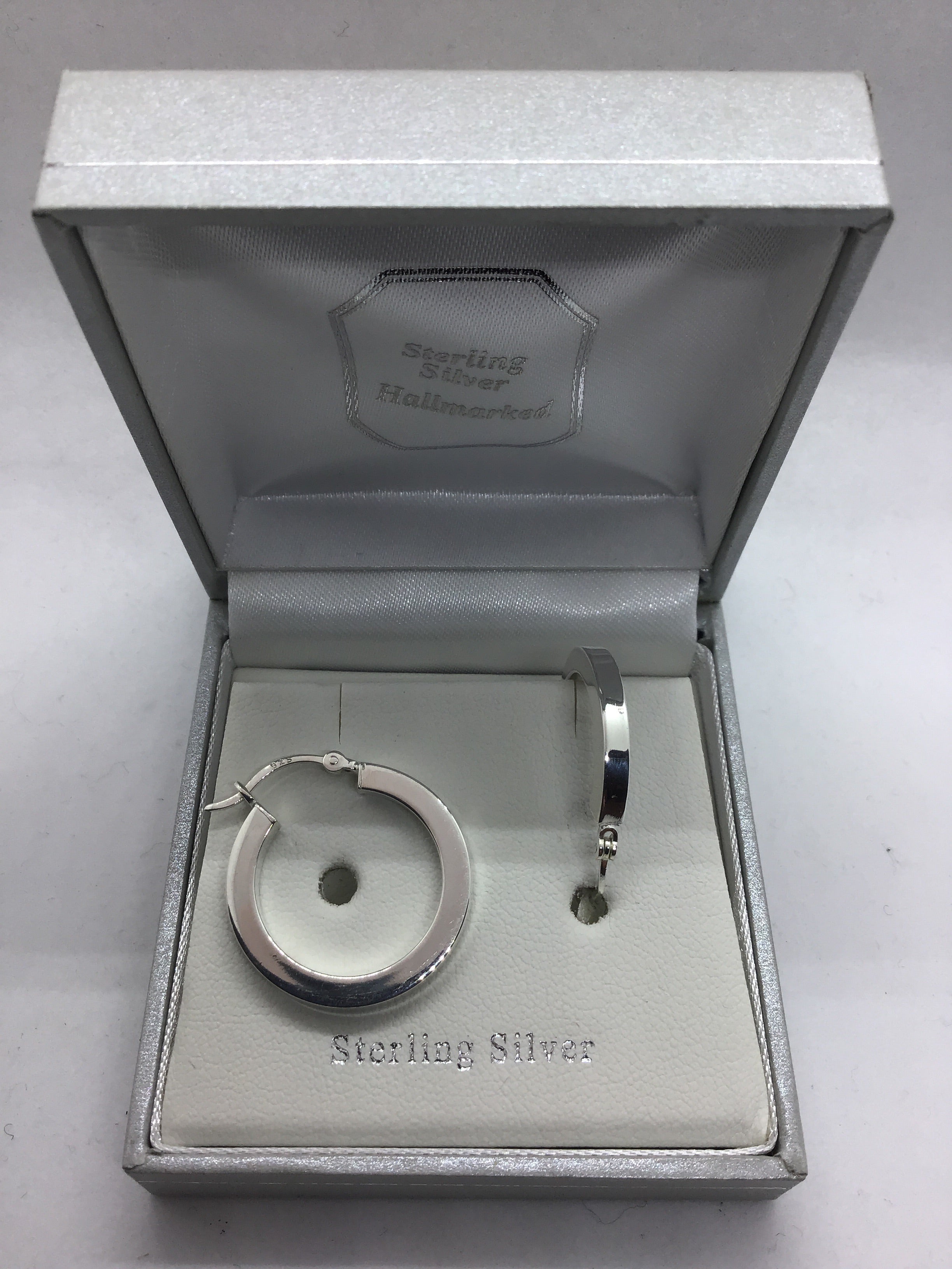 Sterling Silver Creole Hoop Earrings