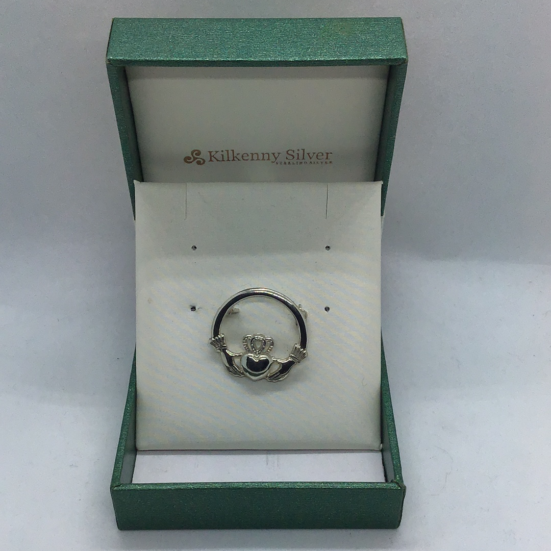 Kilkenny Silver Claddagh Brooch