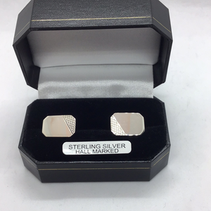 Gents Sterling Silver Cuff Links