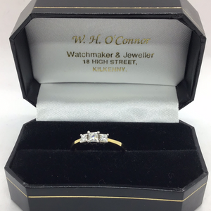 Engagement Ring 3 Princess Diamonds