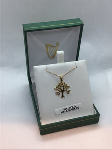 Tree of life Celtic knot 9ct Gold Pendant