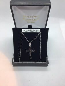 Silver Cross and Chain