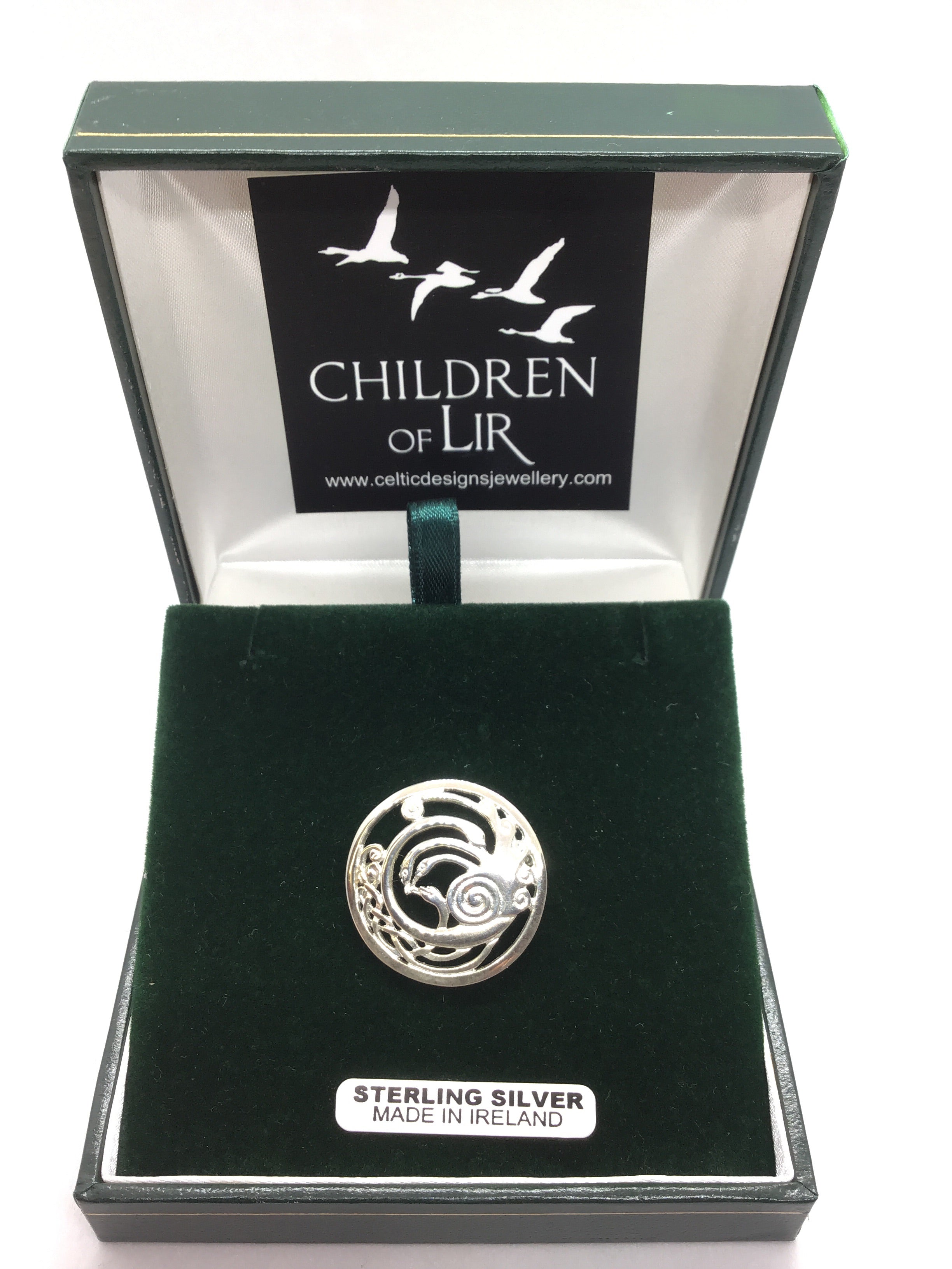 Children of Lir Silver Brooch