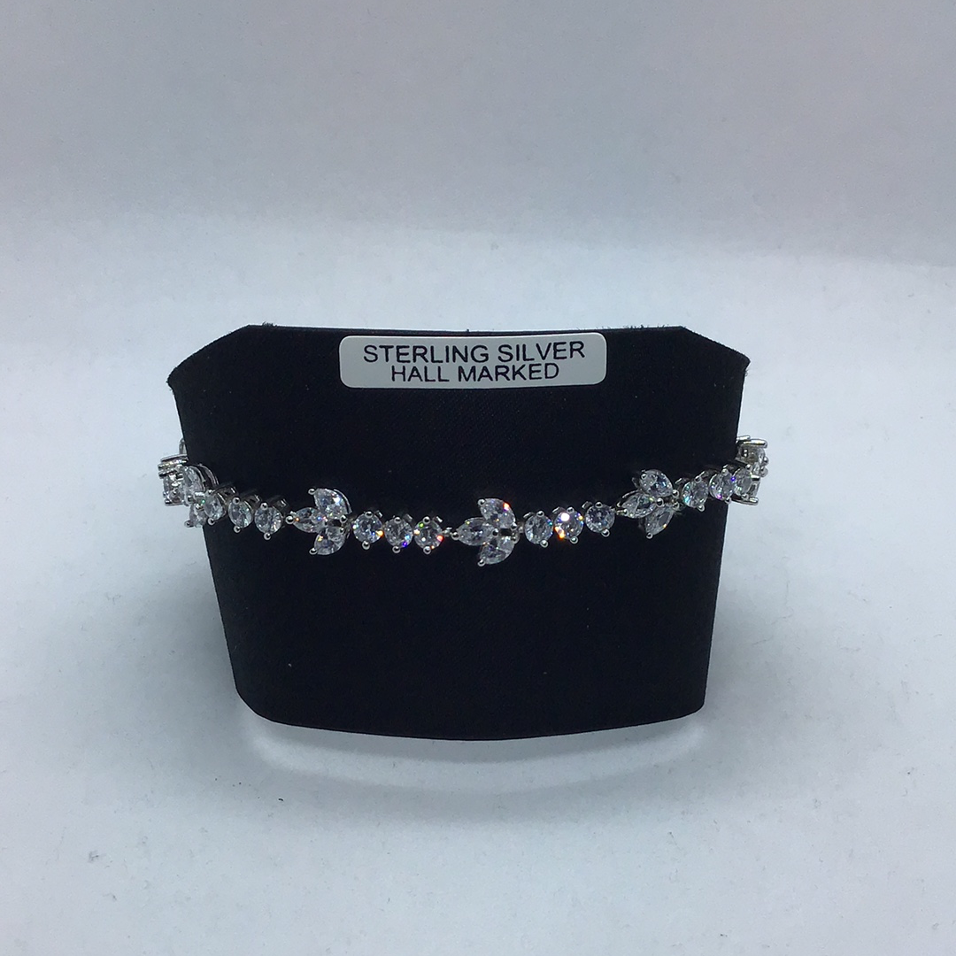 Sterling Silver CZ Bracelet