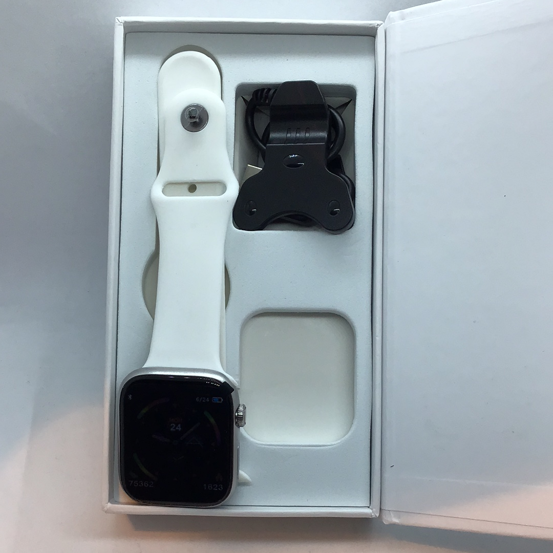 White strap smart watch sale