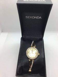 Sekonda Ladies Gold Plated Bracelet Watch