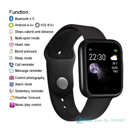 Smart Life- Smart Watch Pink Resin Strap