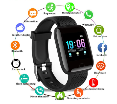 Smart Life- Smart Watch Pink Resin Strap