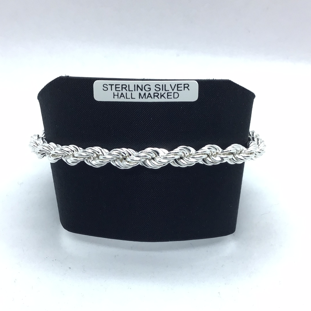 Sterling Silver Rope Bracelet