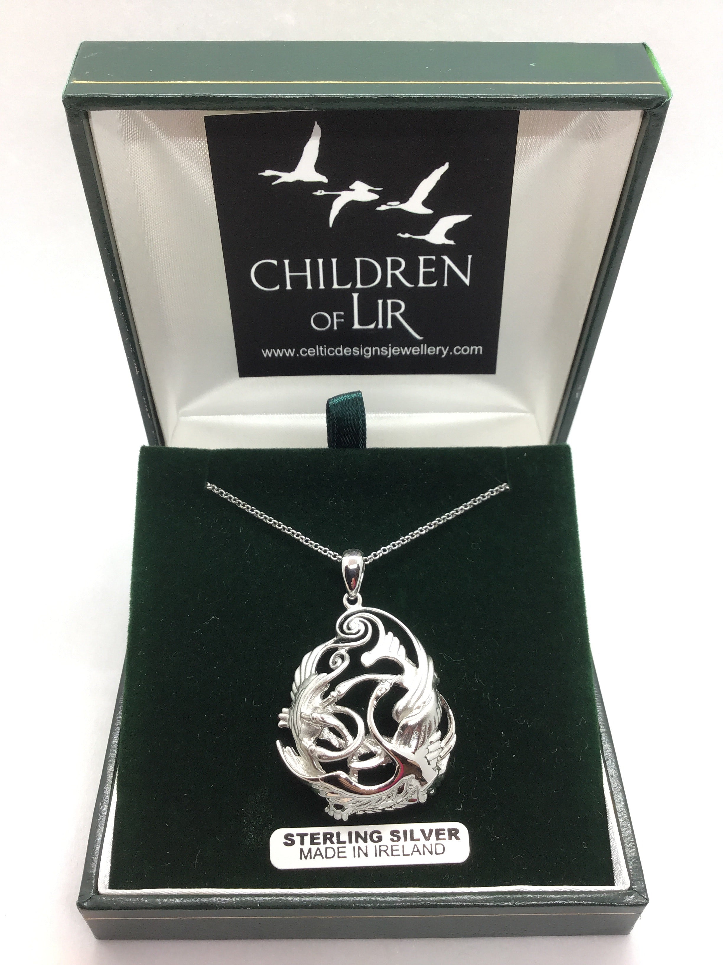 Children of Lir Silver Pendant