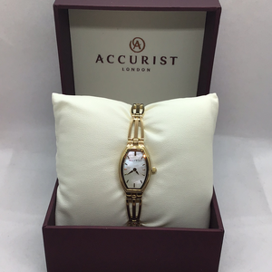 Ladies Gold Plated Bracelet Accurist Watch