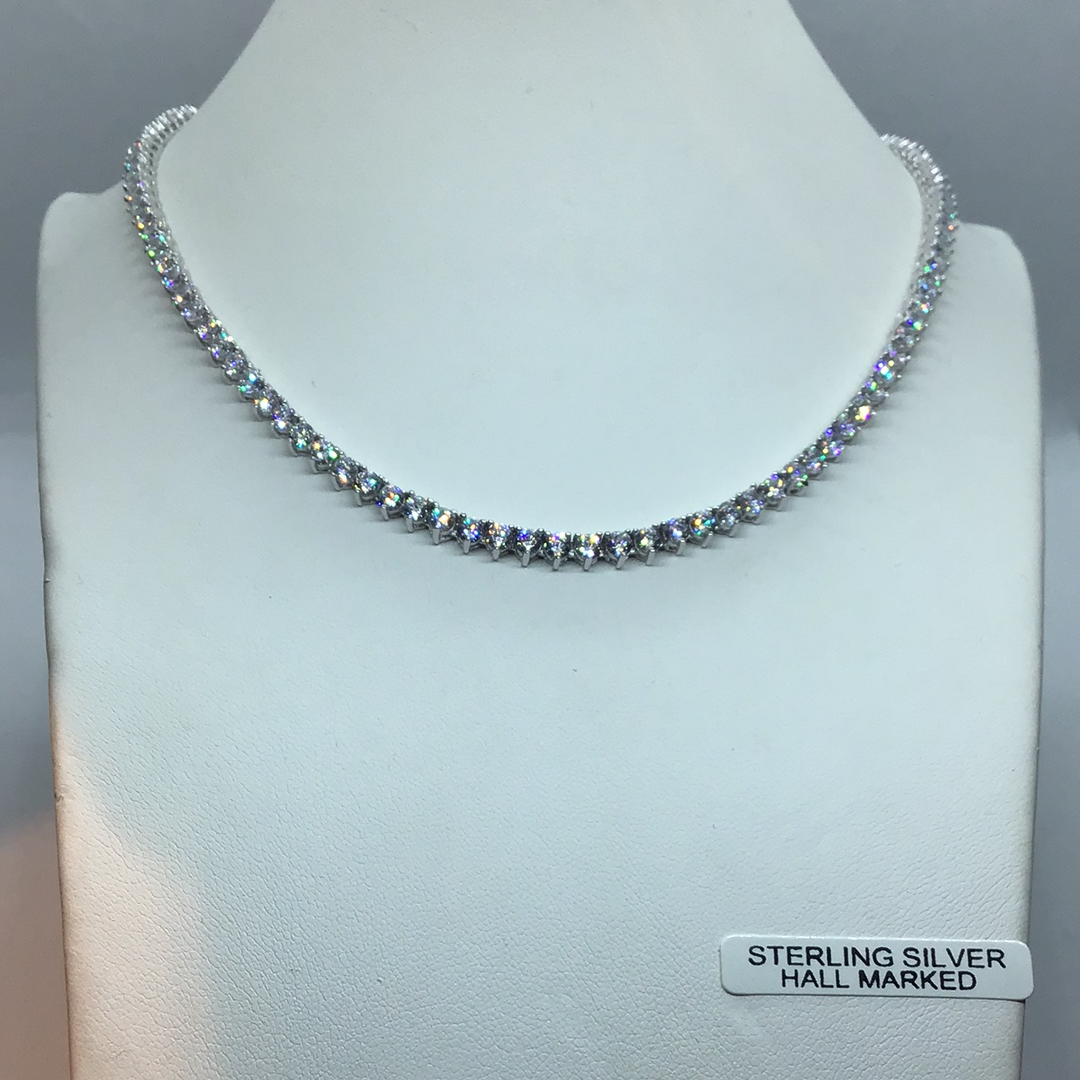 Sterling Silver Collarette Necklace