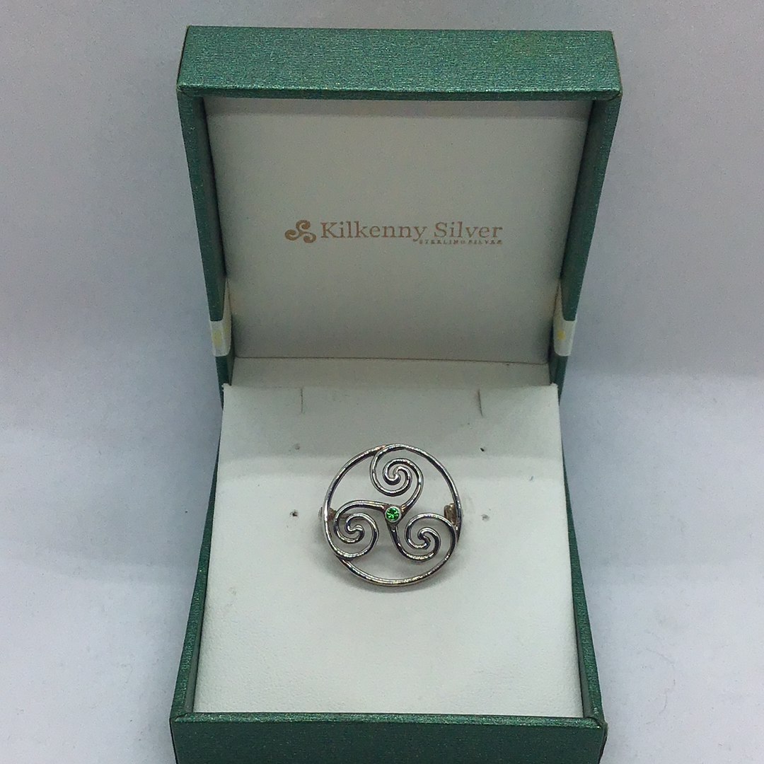 Kilkenny Silver Spiral Brooch