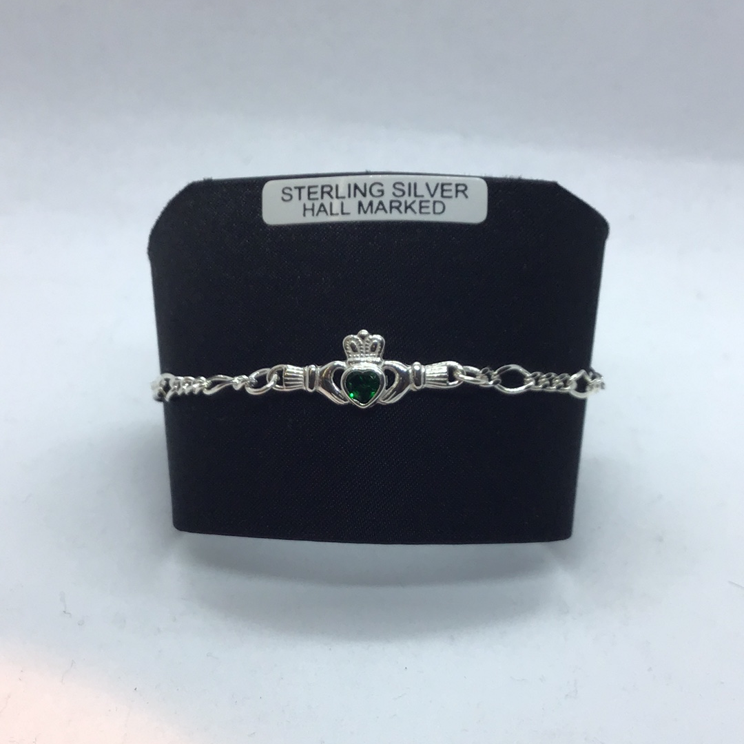 Sterling Silver Claddagh Bracelet