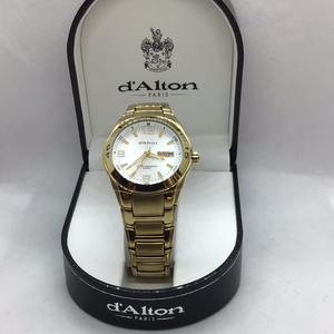 Gents Gold Plated Bracelet d’Alton Watch