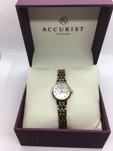 Accurist Ladies Gold Plated Bracelet Watch